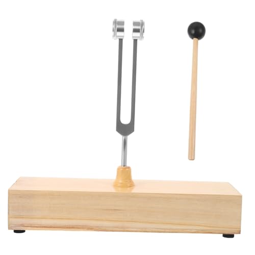 C128hz Aluminum Alloy Tuning Fork Wooden Sound Box for Sound Healing Meditation