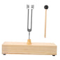 C128hz Aluminum Alloy Tuning Fork Wooden Sound Box for Sound Healing Meditation