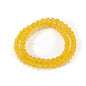 14in Agate Wrap Bracelet for Women Men Natural Round Beaded Agates Stone Healing Stretch Bracelets Elastic Handmade Polished Gemstone Beads Bracelet - color: Yellow Agate, size: 6mm Beads