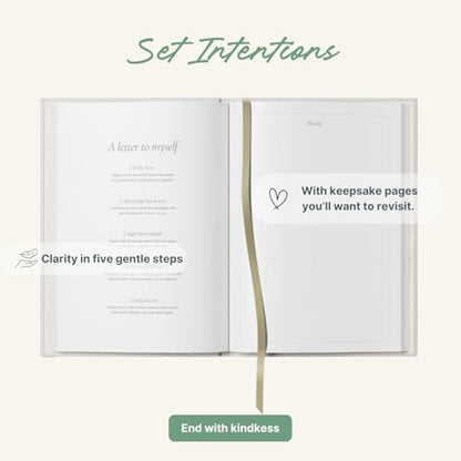 Yop & Tom Wellness Journal – Self Care Journal & Mindfulness Diary, Gratitude Notebook, 192 Pages Hardcover, Pink Stripes - color: Pink Stripes