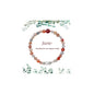 Birth Flower Crystal Bracelets for Women, Handmade Natural Gemstone Stretch Jewelry with Healing & Positive Energy - color: Jun. Rose & Quartz（2）