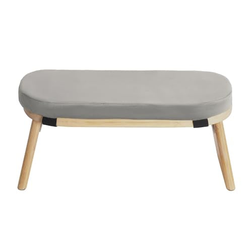 LYNICESHOP Meditation Bench,Foldable and Ergonomic Meditation Stool for Yoga and Prayer, Portable Kneeling Bench with Cushion,Comfortable Seiza and Cross-Legged Sitting (Coffee/Gray/Green) (Gray) - color: Grey