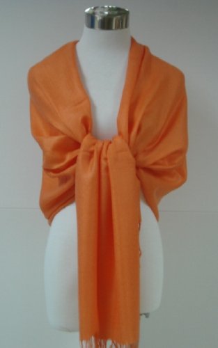 Tapp Collections™ Premium Pashmina Shawl Wrap Scarf - color: Orange