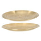 Pentacle Altar Candle Tray Set 2pcs Brass Star Ceremony Plate for Religious Offerings Decorative Candlestick Holder Storage Display for Home Decor