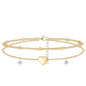 3mm Diamond Classic Tennis Bracelet for Women Dainty, Gold Jesus Cross Bracelets Trendy, 14K Gold Plated Heart/Evil Eye/Pearl/Starfish & Seashell Charm Bracelets for Women Bulk - style: Heart-Silver