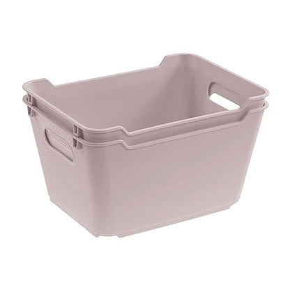 Keeeper Lifestyle Storage Box, Textured Surface, 1.8 Litre, PP, Grey, 1.8 L - color: Gray, size: 1.8 l