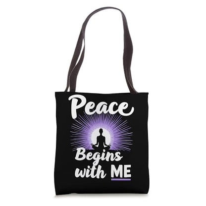 Spiritual Retreat Meditation Relaxation Yoga Practice Tote Bag