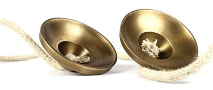 Tibetan Manjeera Tingsha Meditation Bell, Chime Bells, Cymbals, Buddhist Meditation, Yoga Bell Chimes small, auspicious symbol (Manjeera-03) - size: Manjeera-03