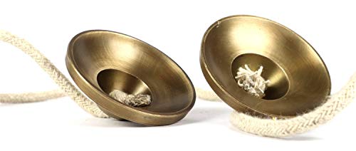 Tibetan Manjeera Tingsha Meditation Bell, Chime Bells, Cymbals, Buddhist Meditation, Yoga Bell Chimes small, auspicious symbol (Manjeera-03) - size: Manjeera-03