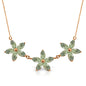 Galaxy Gold GG 14K Yellow Gold Lei Green Amethyst Necklace