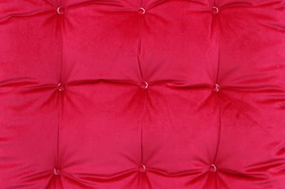 Intelligent Design Foldable Velvet Light Weight Lounge Floor Pillow Cushion Tufted Seat for Meditation, Game Playing, Yoga, Reading 61 L X 20.8 W, Rose Red - color: Rose Red, style: 61 L X 20.8 W
