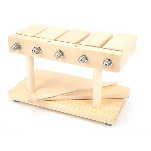 ACAGALA Wood Percussion Block 5 Tones Rhythm Maple Blocks with Hammer for National Opera Music