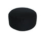 Round Buckwheat Zafu Meditation Cushion - color: Black