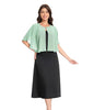 Baoqiya Capelets for women Chiffon Cape Soft Shawls and Wraps Wedding Capes 1920s flapper Cover Up - color: Mint
