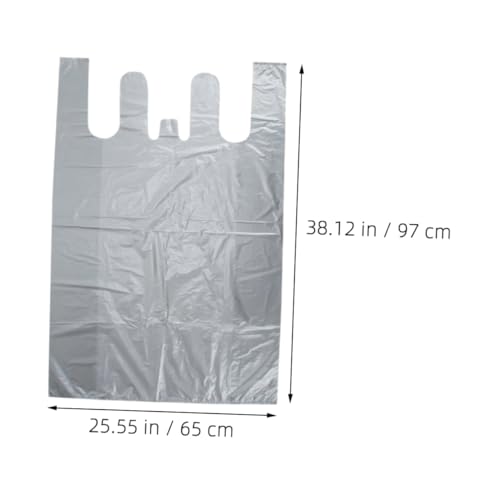 SOLUSTRE 10pcs Large Storage Bags for Clothes and Quilts Pe Material Portable Moving Bags for Blankets and Towel Organization for Home and Travel Gray