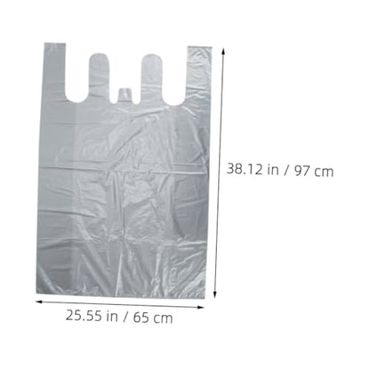 SOLUSTRE 10pcs Large Storage Bags for Clothes and Quilts Pe Material Portable Moving Bags for Blankets and Towel Organization for Home and Travel Gray