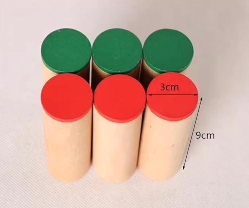 Montessori Wooden Sensory Sound Tube Teaching AIDS, Early Auditory Materials