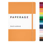 PAPERAGE Blank Journal Notebook, (Marigold), 160 Pages, Medium 5.6 in x 8 in - 100 GSM Thick Paper – Hardcover Journaling Notebook for Work, School, Note Taking or Sketching - color: Marigold, style: D. Blank