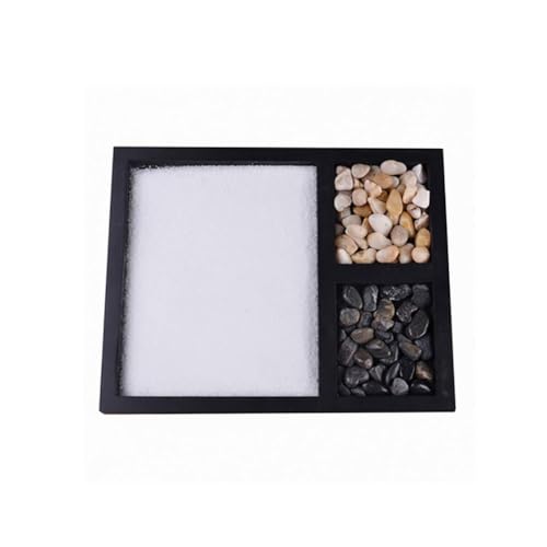 TOPINCN Desktop Meditation Yoga Zen Garden Kit Japanese Tabletop Rock Sand Chakra Shrine Altar Japanese Zen Decor Home Office Desk Zen Gifts for Women Man
