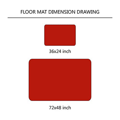 Sasquatch Meditation Area Rug Low Pile Floor Mat for Living Room Bedroom Water Absorption Indoor Carpet 3×2 FT - size: 3×2 Feet