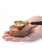 Portable Mini Singing Bowl Set | Beautiful sound and look | Little Tibetan Singing Bowl Set | Easy To Play | Chakra therapy, hand beaten | Creates Beautiful Sound for Healing - color: Brown