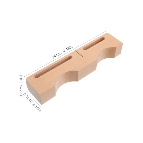 Yardwe Wooden Double Bass Bang Beech Rhythm Block Mallet Percussion Block Professional Musical Instrument for Adults