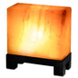 UMAID Himalayan Salt Lamp Rectangle, Natural Pink Rock Salt Lamp on Modern Wood Base with Night Light Bulb and Dimmable Cord, Spa Decor, Salt Massage Stones Ambiance, Meditation Accessories Decor Gift - style: Modern Rectangle