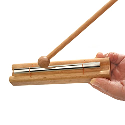Energy Chime with Mallet Meditation Chimes Mindfulness Hand Bell Classroom Chime for Prayer Yoga Percussion Instrument Reminder Bell Eastern Energies Music Gift
