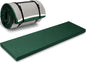 Lyrow 2 Inch 72"x24" Thick Foldable Yoga Mat with Carry Strap, Non-slip Portable Foam Gym Mat for Yoga, Pilates and Stretching - color: Dark Green