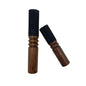 Tibetan Singing Bowl Mallet Suede Wooden Striker Leather Wrapped Meditation Mallet Sound Bowl Stick Buddha Musical Instruments for Buddhist Meditation Yoga Chime (Black and Brown) (1)
