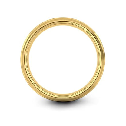 Gift for Yoga Fan - Yoga Meditation Ring - Flat Dome Bevel - Band - Men Women - Brushed Polished - Tungsten - Personalized Custom Engraving - 8mm - Anniversary Wedding - Yellow Rose Gold Silver - color: 11 - Yellow Gold Tungsten