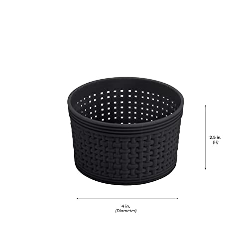 Simplify 10 Piece Organizing Set | Multiple Size Bins | Multipurpose | Office | Desk | Dorm | Bathroom | Storage Basket | Small Items | Accessories | Black - size: 10 Piece