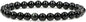 Natural Gemstone 6mm Round Beads Stretch Bracelet 7 Inch - color: Rainbow Obsidian