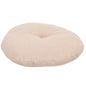 Meditation Floor Cushion Zafu Seat Cushion Small Linen Color Pouf for Adults Home Yoga Suitable for Living Room and Bedroom Use