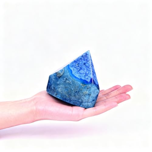 Large Agate Irregular Wand 1.7-2.2 Lbs Dyed Blue for Ocean Style Calm Home Corner Outdoor Garden Decorative Stone - color: Dyed Blue, size: 1.7-2.2 Pound