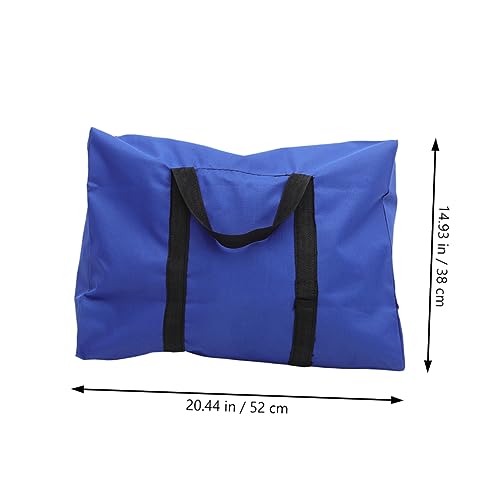 GALPADA 2pcs Oxford Cloth Quilt Storage Bag Heavy-duty Multi-use Organizer for Moving Travel and Home Zipper Closure Carrying Handles Blue Black