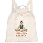 Azeeda 'Yoga Balance Meditation' Canvas Rucksack/Backpack (RK00040673)