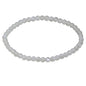 Keleny Gem Semi Precious Gemstones 4mm Round Beads Crystal Stretch Bracelet 7 Inch Unisex - color: White Moonstone