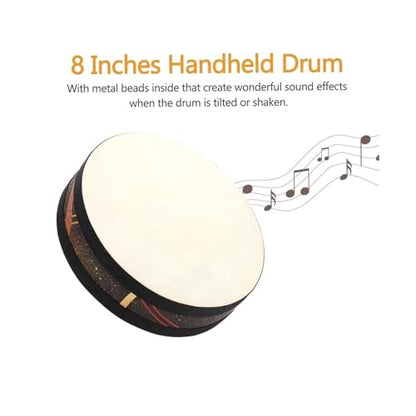 Ocean Wave Bead Drum: Handcrafted Musical Instrument for Relaxation, Meditation & Soothing Sounds