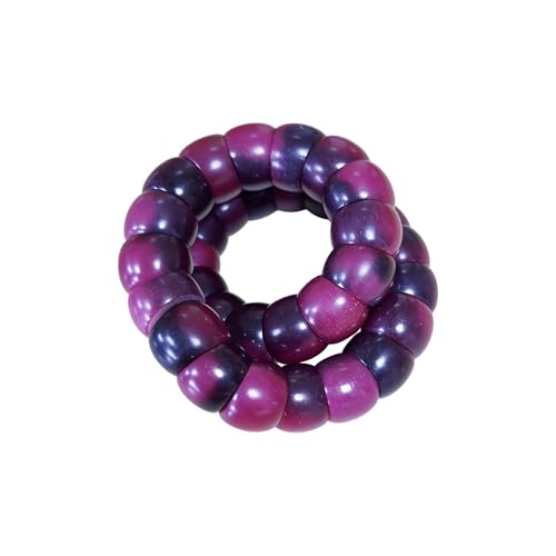 MUDI Bracelet For Women, Bodhi Seed Beads Bracelets Fidget Healing Energy Protection Stretch to My Man Jewelry Gift - color: Oval Purple