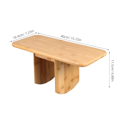 BESPORTBLE Meditation Bench Wooden Stool Compact Portable Multi-Functional Seat for Yoga Prayer and Office Use with Smooth Finish and Stylish Craftsmanship