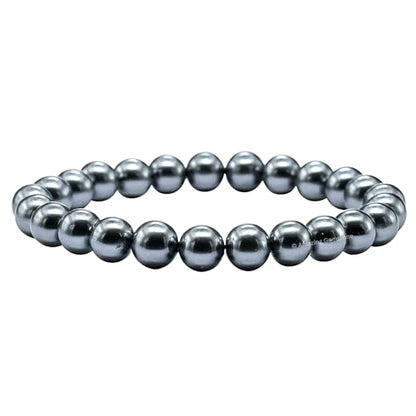 Amazing Gemstone Crystal Bracelet for Women Men's Gifts - Protection Healing Crystal Bracelet - 8mm Gemstone Beaded Stretchable Bracelet Pulseras Para Hombres Mujer Stocking Stuffers Mothers Day Gift (Black Pearl) - color: Black Pearl