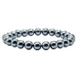 Amazing Gemstone Crystal Bracelet for Women Men's Gifts - Protection Healing Crystal Bracelet - 8mm Gemstone Beaded Stretchable Bracelet Pulseras Para Hombres Mujer Stocking Stuffers Mothers Day Gift (Black Pearl) - color: Black Pearl