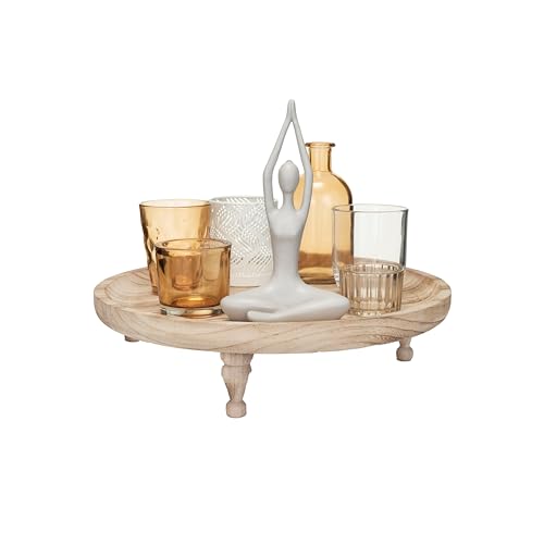 Bloomingville Yoga Figure and Glass Votive Candle Holder Set, Multicolor, Set of 7