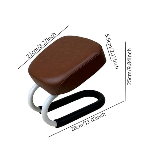 Colaxi Kneeling Meditation Stool Adjustable Birthday Gift Anti Slip Comfortable Seat Prayer Stool for Yoga Praying Home Women, Style A Brown