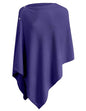 PULI Women's Versatile Knitted Shawls Scarf Poncho Sweater with Buttons Lightweight Spring Summer Fall Wraps - color: A-royal Purple