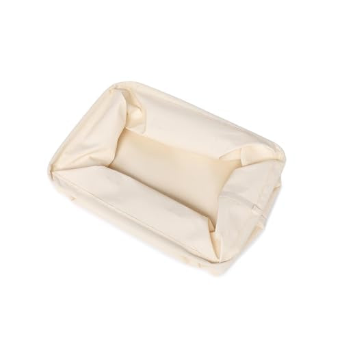 Foldable Storage Bins with Lids Cotton Canvas Rectangular Storage Box Ideal for Organization Lightweight and Durable (13.78 x 9.45 x 9.45) - size: 13.78 x 9.45 x 9.45"