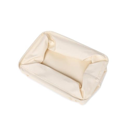 Foldable Storage Bins with Lids Cotton Canvas Rectangular Storage Box Ideal for Organization Lightweight and Durable (13.78 x 9.45 x 9.45) - size: 13.78 x 9.45 x 9.45"