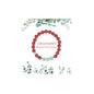 Birth Flower Crystal Bracelets for Women, Handmade Natural Gemstone Stretch Jewelry with Healing & Positive Energy - color: Dec. Holly & Agate