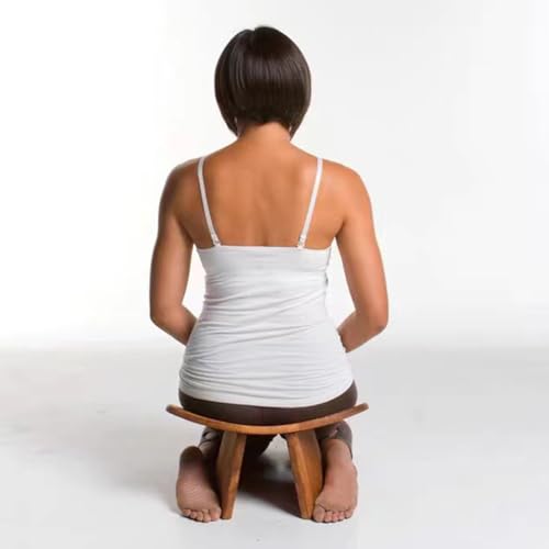 Wooden Meditation Stool, Portable Yoga Aid Stool, Ergonomic Kneeling Stool, Home Meditation Chair, Multiple, Walnut l - color: Walnut L